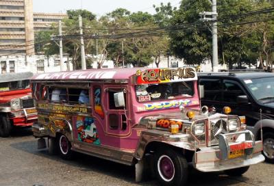 The Jeepney, a common form of mass transit in the Philippines originiated with US Army jeeps after WWII