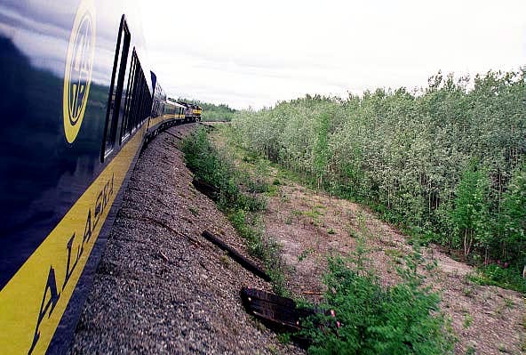 Along the first leg of the journey to Denali