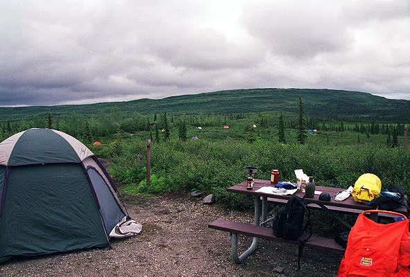 Camping at Wonder Lake