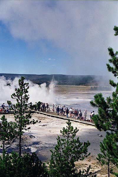 Boardwalk at Lower Geyser Basin