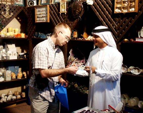 Shopping in the Diving Village