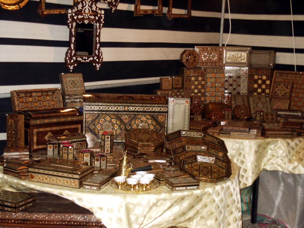 Syrian inlaid wood handicrafts