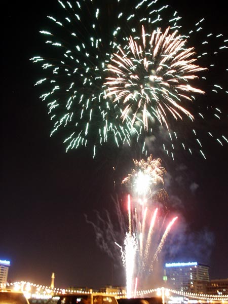 Fireworks over the Creek, Dubai