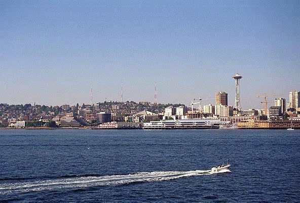 Space Needle from the Ferry, Seattle