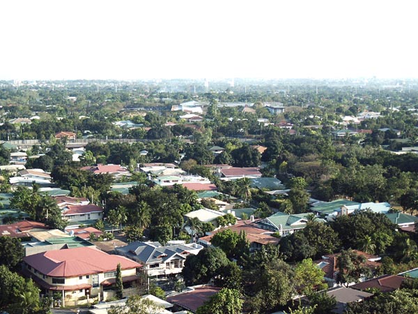 View from the hotel of the wealthy Manila suburb of Makati