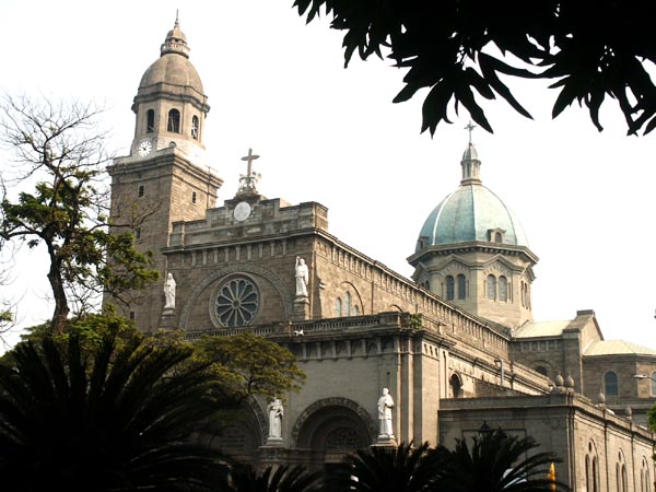 Manila Cathdral, rebuilt in 1958 after being destroyed along with most of Manila in 1945