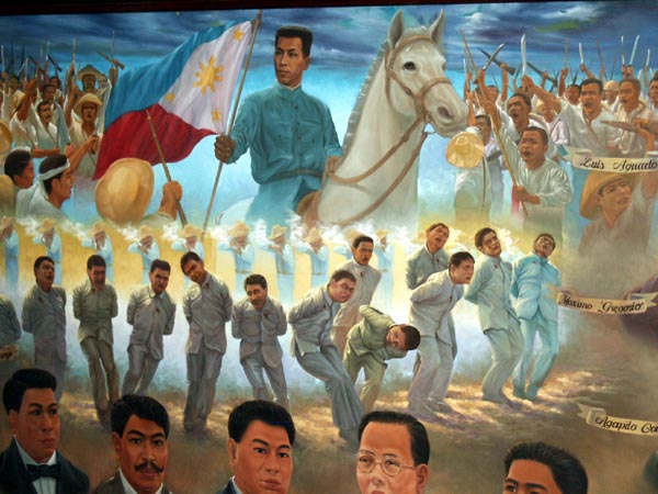 Mural depicting Philippine history