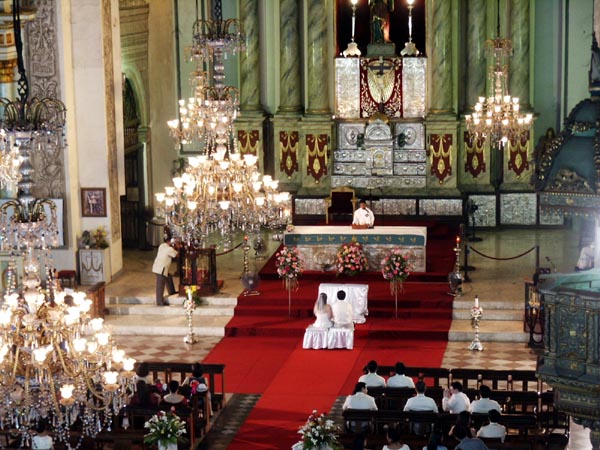 Wedding at St. Augustine, Manila, 3 Feb 2004