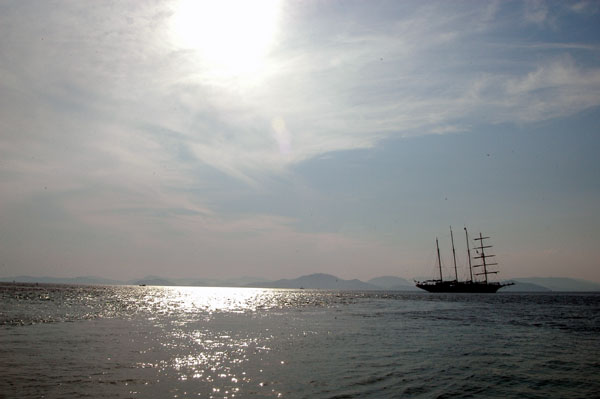 Tall ship on the Andaman Sea