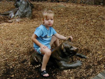 at the zoo