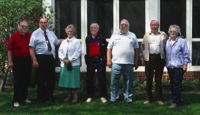 7 of the 8 Children of Carl & Bess Grupp - Roger Missing