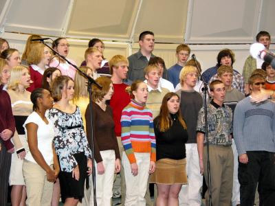Andy in High School Mixed Chorus