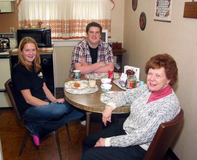 Mack, Andy & Grandma 4-5-03
