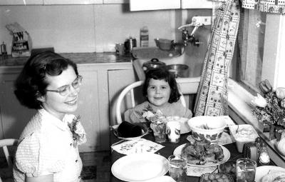 Dinner in Hopkinton Manse 1957