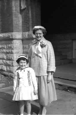 Hopkinton Liz  and Susan - 1957