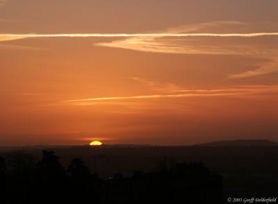 sunrise over Bristol