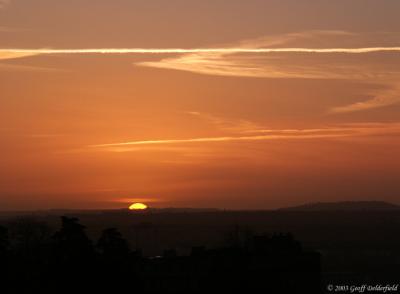 sunrise over Bristol