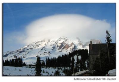 Lenticular Cloud Over Mt. Rainier