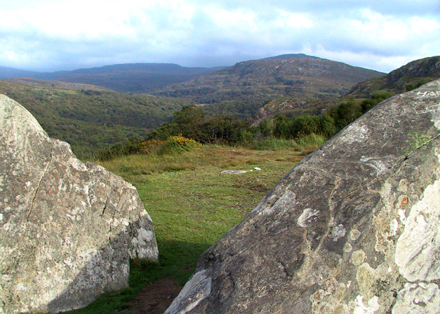 View between the rocks