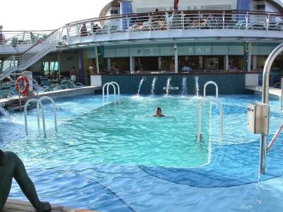 Outdoor pool on deck 11.