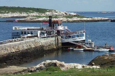Thomas Laighton at Star Island Dock