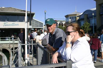 Bruce and Lynda at Fisherman's Wharf