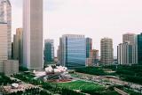 Millenium Park from atop the Borg-Warner Building