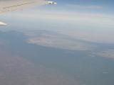 Ngorogoro crater from airplane