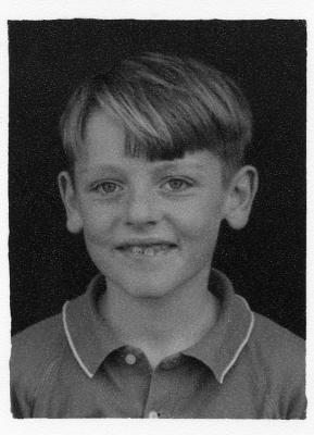 Me at school, about 8 years old