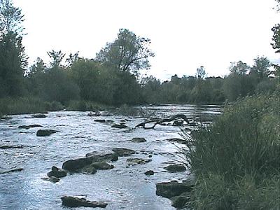 Upstream view - my section -south of jockvale road.