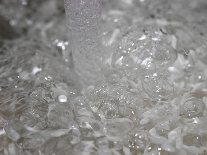 Washing the rice * <br>by<br> toc