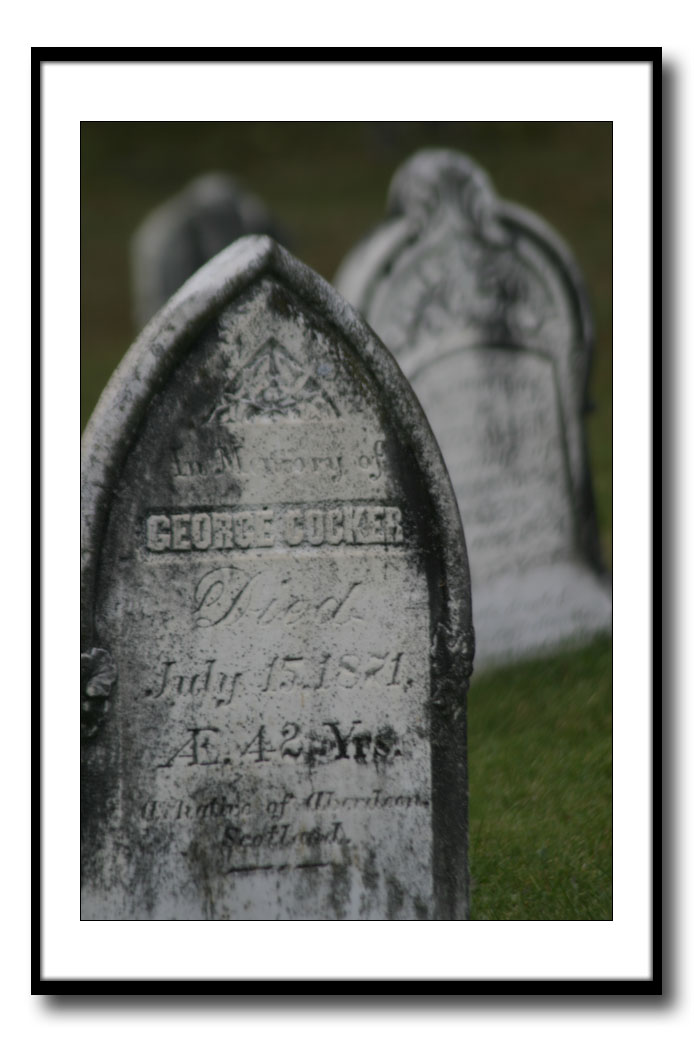 <b>Grave Stones *</b><br><i>by Mike Alexander</i>