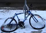 A bicycle cant stand on its own because its two-tired.