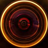 Looking into the lens *