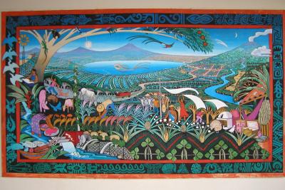 Mural at the Masaya Volcano Museum