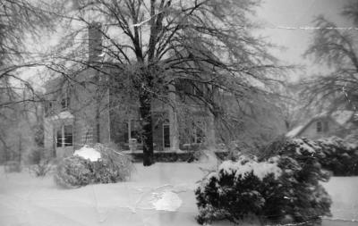 My childhood home at 115 Woodmont Blvd. during the huge Nashville snow of Jan. 1951. I was one month old. Chip Curley