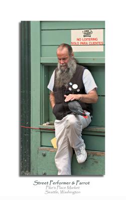 Street Performer & Parrot