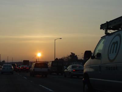 morning commute on the 880