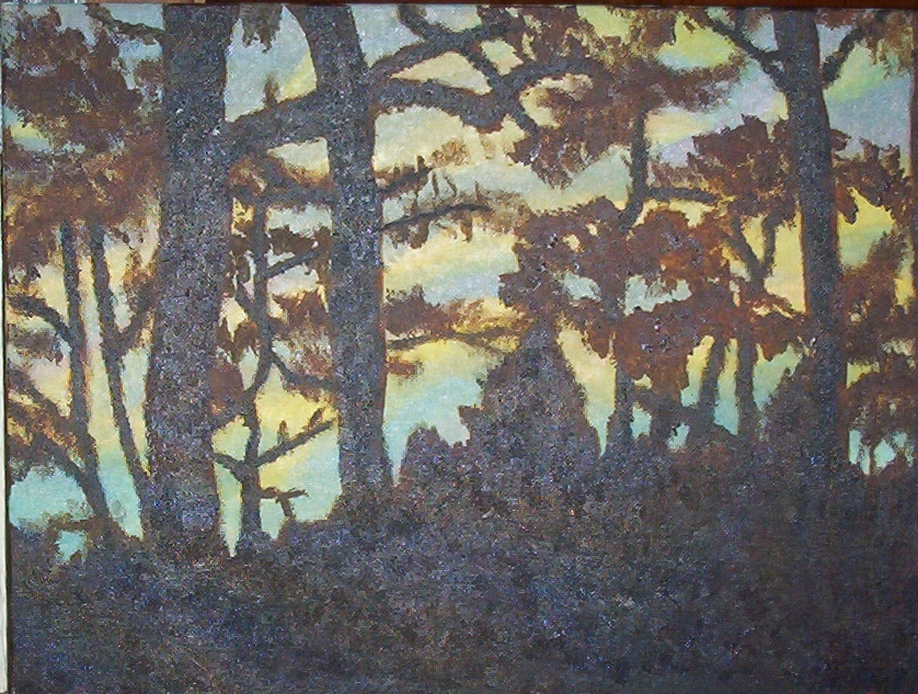 swamp trees oil
