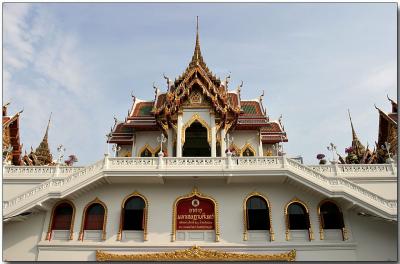 Wat Yannawa Temple roofline, Bangkok