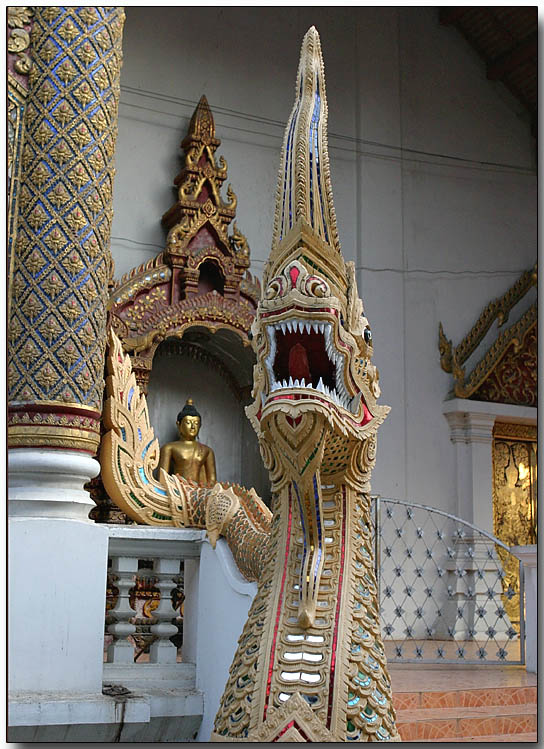 Dragon at Wat Chedi Luang, Chiang Mai
