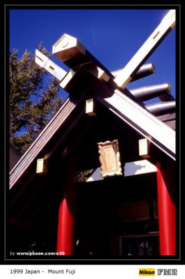 Temple at Mt. Fuji