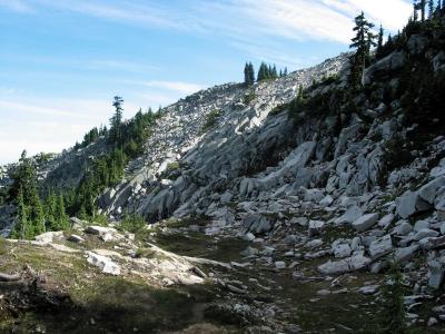 Rocky Basin Below Summit