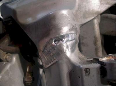 Burn through on reweld Bike U