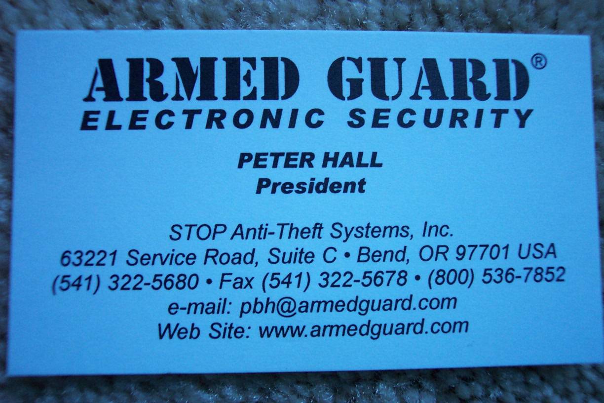 Armed Guard point of contact
