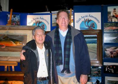 With one of my fishing buddies, the Honorable  Kennedy O'Brien, the mayor of Sayreville, New Jersey