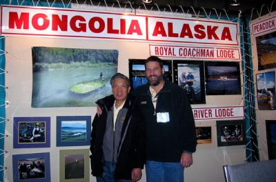 With Ron Meek, the exhibitor for Sweetwater Travel