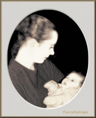 laura jacob  soft key sepia framed