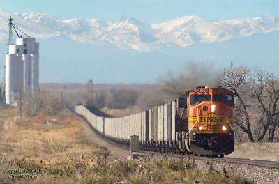 BNSF 8923 East At Roggen, CO