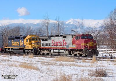 ATSF 645 West At Highland, CO